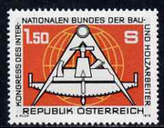 Austria 1978 Federation of Building & Wood Workers unmounted mint, SG 1812, Mi 1579*