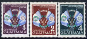 Guatemala 1954 Organization of Central American States set of 3 unmounted mint, SG 566-68, Mi 561-63