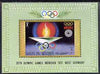 Umm Al Qiwain 1971 Munich Olympics imperf m/sheet (Olympic Flame) unmounted mint, Mi BL 33
