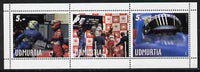 Udmurtia Republic 1991 Canadian Grand Prix perf sheetlet containing set of 3 values complete unmounted mint
