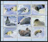 Kamchatka Republic 2000 Seals perf sheetlet containing set of 9 values complete unmounted mint