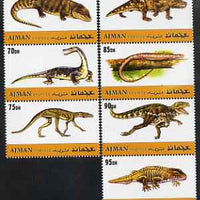 Ajman 2000 Dinosaurs perf set of 7 values complete unmounted mint