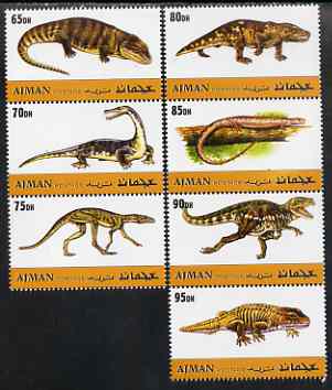 Ajman 2000 Dinosaurs perf set of 7 values complete unmounted mint