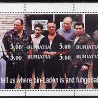 Buriatia Republic 2001 The Sopranos (TV Gangsters) perf sheetlet containing set of 6 values unmounted mint