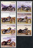 Chuvashia Republic 2001 Harley Davidson Motorcycles perf set of 7 values complete unmounted mint