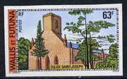 Wallis & Futuna 1977 St Joseph's Church 63f (from Buildings & Monuments set) imperf from limited printing, SG 274