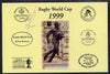 Postcard privately produced in 1999 (coloured) for the Rugby World Cup, signed by Elvis Vermeulen (France - 2 caps & Montferrand) unused and pristine