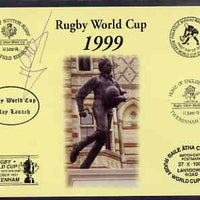 Postcard privately produced in 1999 (coloured) for the Rugby World Cup, signed by Elvis Vermeulen (France - 2 caps & Montferrand) unused and pristine