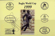 Postcard privately produced in 1999 (coloured) for the Rugby World Cup, signed by Olivier Magne (France - 45 caps & Montferrand) unused and pristine
