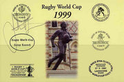 Postcard privately produced in 1999 (coloured) for the Rugby World Cup, signed by Jonathon Davies (Wales - 32 caps & Great Britain Rugby League) unused and pristine
