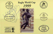 Postcard privately produced in 1999 (coloured) for the Rugby World Cup, signed by Matt Dawson (England - 42 caps & Captain, plus British Lions & N'hampton) unused and pristine