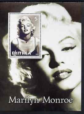 Eritrea 2001 Marilyn Monroe perf m/sheet #3 unmounted mint