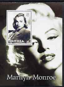 Eritrea 2001 Marilyn Monroe perf m/sheet #4 unmounted mint