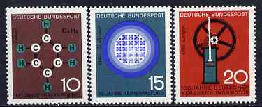 Germany - West 1964 Scientific Anniversaries (1st series) set of 3 unmounted mint SG 1345-47*