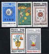 Mexico 1979 'Universiada '79' University Games perf set of 5 unmounted mint, SG 1500-1505*