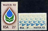 South Africa 1970 Water Campaign set of 2 unmounted mint, SG 299-300