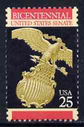 United States 1989 Bicentenary of Senate 25c (Eagle & Shield) unmounted mint SG 2397*