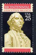 United States 1989 Bicentenary of Executive Branch 25c (Statue of Washington) unmounted mint SG 2398*