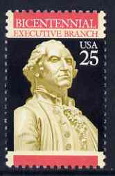 United States 1989 Bicentenary of Executive Branch 25c (Statue of Washington) unmounted mint SG 2398*