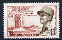 Algeria 1956 Marshal Leclerc Commemoration unmounted mint, SG 363*