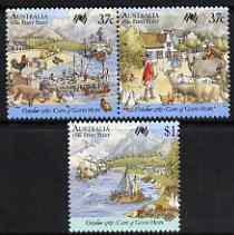 Australia 1987 Bicentenary of Australian Settlement (9th series) set of 3 unmounted mint, SG 1090-92