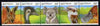Australia 1986 Australian Wildlife (1st series) se-tenant strip of 5 unmounted mint, SG 1023a