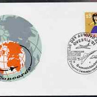 Postmark - Austria 1981 illustrated commem cover for Aerophilately Exhibition with illustrated cancel showing Concorde