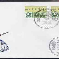 Postmark - West Germany 1984 illustrated commem cover for Aerophilatelic Day with illustrated Berlin 12 cancel showing Concorde, Helicopter & Balloon