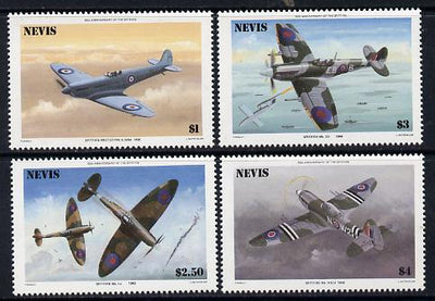 Nevis 1986 Spitfire set of 4 unmounted mint SG 372-5*