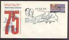 Postmark - United States 1978 illustrated commem cover for Midwest Stamp & Coin Show with illustrated cancel showing Concorde, Wright Bros, Shuttle & Air liner