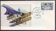 Postmark - France 1977 illustrated commem cover #2 for '25th Anniversary of Societe Aerospatiale Philatelique' with illustrated cancel showing Concorde