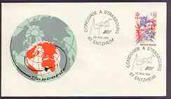 Postmark - France 1981 illustrated commem cover for 'Concorde A Strasbourg' with illustrated cancel showing Concorde