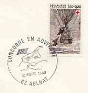 Postmark - France 1983 illustrated commem cover for 'Concorde En Auvergne' with illustrated 12.9.83 cancel showing Concorde