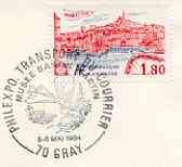 Postmark - France 1984 illustrated commem cover for 'Musee Baron Martin' with illustrated cancel showing Concorde