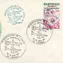 Postmark - France 1980 illustrated commem cover for '1st Rencontre de L'Amitie' with illustrated cancel & Concorde cachet in green