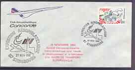 Postmark - France 1982 illustrated commem cover for 'Exposition Aerophilatelique' with illustrated cancel showing Concorde
