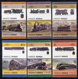 Tuvalu - Funafuti 1985 Locomotives #3 (Leaders of the World) set of 12 unmounted mint