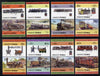 Tuvalu - Funafuti 1984 Locomotives #2 (Leaders of the World) set of 16 opt'd SPECIMEN unmounted mint