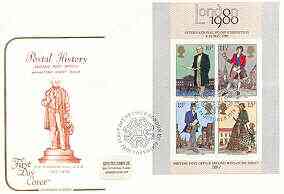 Great Britain 1979 Death Centenary of Sir Rowland Hill m/sheet on illustrated cover with first day cancel