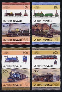 Tuvalu - Vaitupu 1985 Locomotives #1 (Leaders of the World) set of 8 unmounted mint