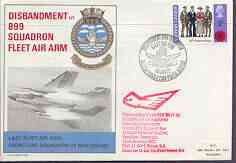 Great Britain 1972 Fleet Air Arm illustrated commem cover for disbandment of 899 Squadron (Sea Vixen) with special FAA 28 Jan cancel