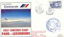 France 1982 Air France illustrated covers for first Concorde flight to Luxembourg plus return flight, both with special cachets and signed certificates