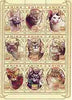 Zaire 1996 Domestic Cats perf sheetlet containing set of 9 values unmounted mint, Mi 1304-12