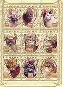 Zaire 1996 Domestic Cats perf sheetlet containing set of 9 values unmounted mint, Mi 1304-12