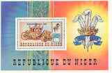 Niger Republic 1982 Birth of Prince William opt on Royal Wedding perf m/sheet unmounted mint, Mi BL 38A