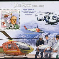 Guinea - Bissau 2009 John Flynn & Red Cross Helicopters perf s/sheet unmounted mint