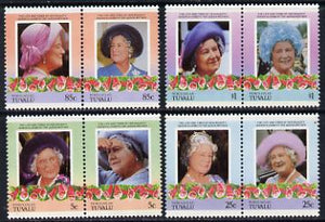 Tuvalu - Nukulaelae 1985 Life & Times of HM Queen Mother (Leaders of the World) set of 8 values unmounted mint