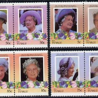 Tuvalu - Nui 1985 Life & Times of HM Queen Mother (Leaders of the World) set of 8 values unmounted mint