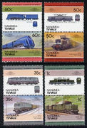 Tuvalu - Nanumea 1985 Locomotives #2 (Leaders of the World) set of 8 unmounted mint