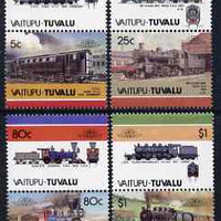 Tuvalu - Vaitupu 1986 Locomotives #2 (Leaders of the World) set of 8 unmounted mint